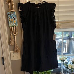 Velvet/Black lace dress/s/NWT